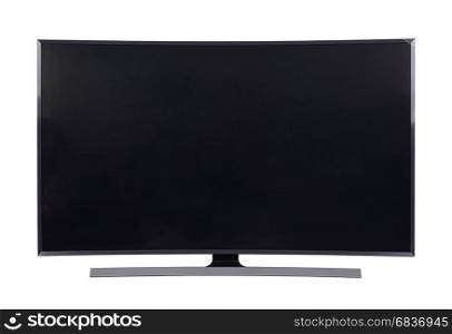 big led tv isolated on white background (with clipping path)