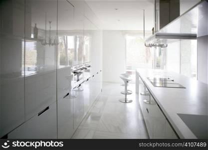 big modern style contemporary architecture white kitchen