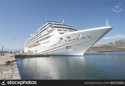 Big passenger ship in Greece