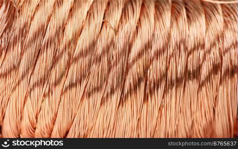 Big pile of copper wire