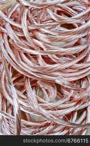 Big pile of copper wire
