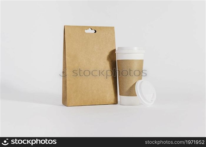 big plastic cup bag. High resolution photo. big plastic cup bag. High quality photo