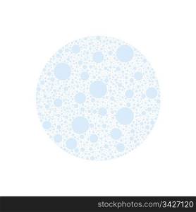 Big polka dot with many different size polka dots