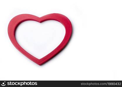 Big Red Heart Isolated On White Background. One big, red heart on a white background.. Big Red Heart Isolated On White Background