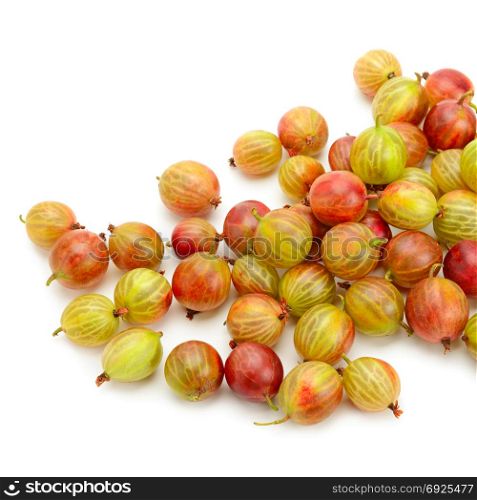 Big ripe gooseberries isolated on a white background