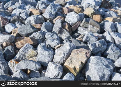 big rocks in grey and brown as solid background