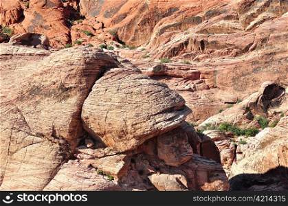 big rocks on the mountain