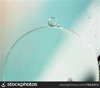 big round transparent circle crystalline water