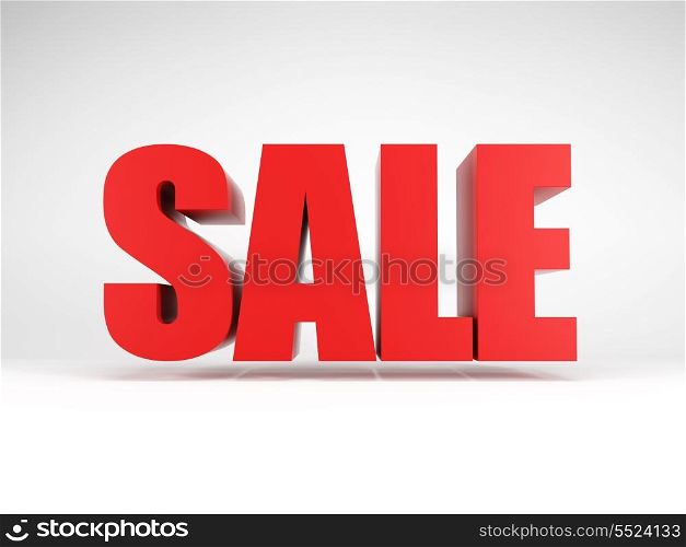 Big sale, isolated 3d rendering