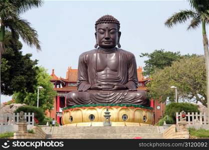 Big statue of Buddha in Changhua, Taiwan
