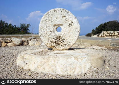 Big stone circle from the ancient fsrm Hirbat Akav, Israel