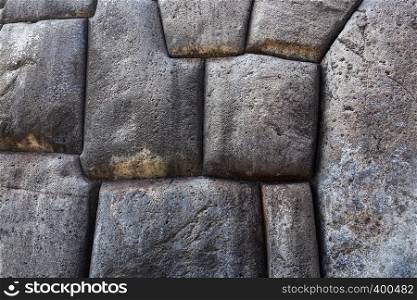 big stones in an ancient masonry of the Incas