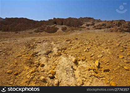 Big Stones in Sand Hills of Samaria, Israel