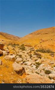 Big Stones in Sand Hills of Samaria, Israel