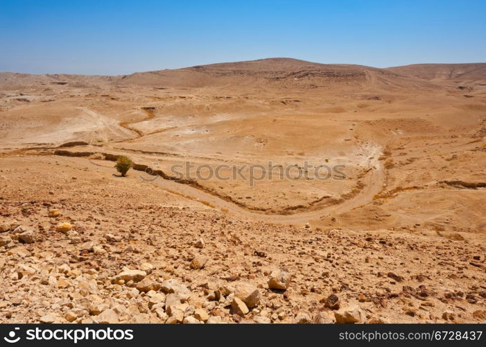 Big Stones in Sand Hills of Samaria, Israel