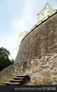 Big wall and castle Trakoshchan in Croatia