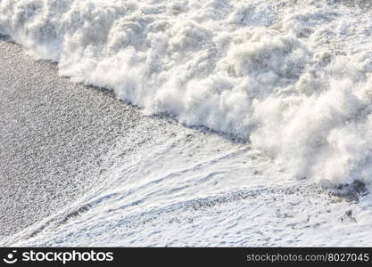 Big Wave at black beach Iceland