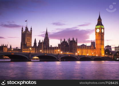 Bigben and house of parliament in London England, UK