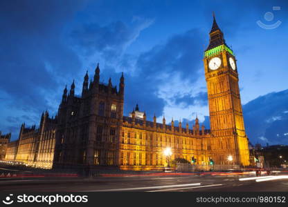 Bigben and house of parliament in London England, UK