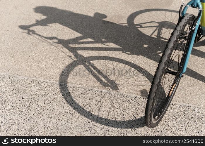 bike its shadow road