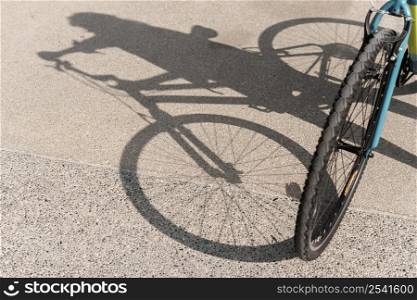 bike its shadow road