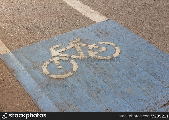 Bike lane or bicycle path and coastal road