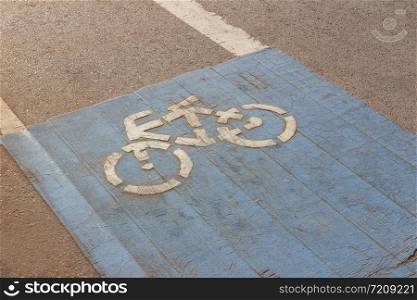 Bike lane or bicycle path and coastal road