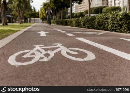 bike lane road. High resolution photo. bike lane road. High quality photo