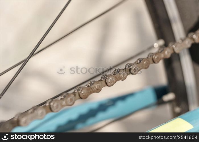 bike part close up