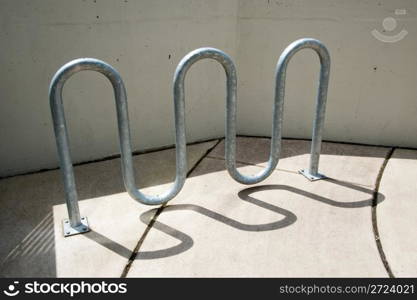 Bike rack and shadow