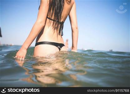 bikini swimming woman swimswuit