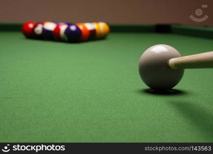 Billiard game!. Billiard game on table