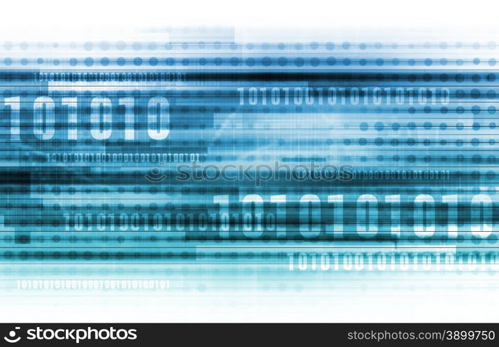 Binary Code and Data Background Online as Concept