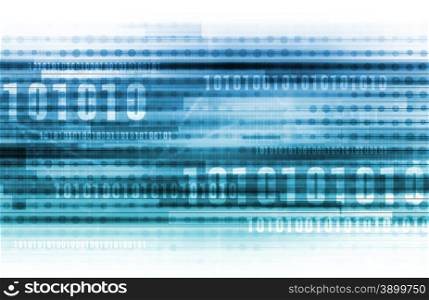 Binary Code and Data Background Online as Concept
