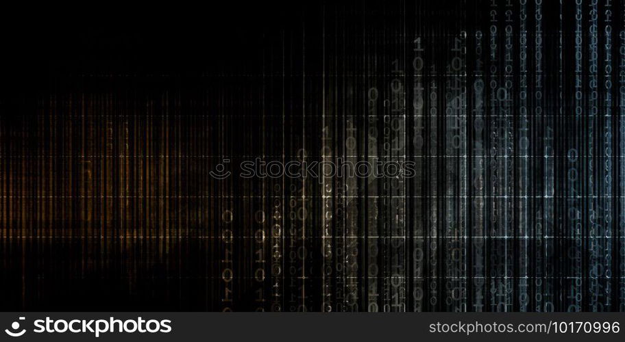 Binary Code Background Abstract as a Technology Concept. Binary Code Background