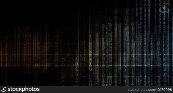 Binary Code Background Abstract as a Technology Concept. Binary Code Background