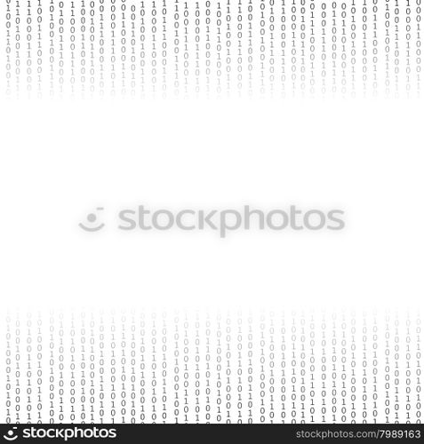Binary Code Background. Concept Binary Code Numbers. Algorithm Binary, Data Code, Decryption and Encoding.