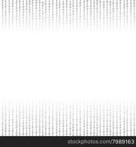 Binary Code Background. Concept Binary Code Numbers. Algorithm Binary, Data Code, Decryption and Encoding.
