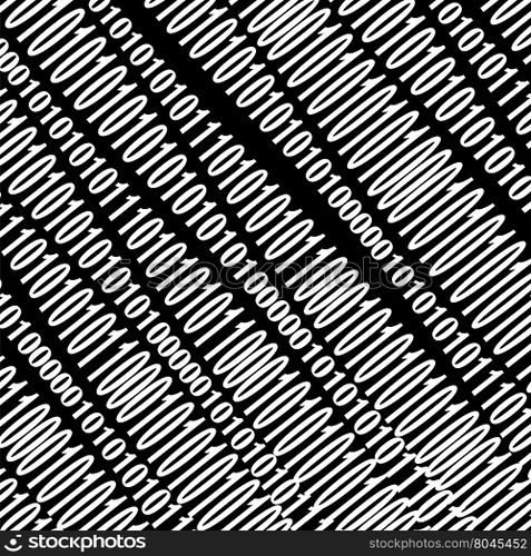 Binary Code Background. Numbers Concept. Algorithm, Data Code, Decryption and Encoding