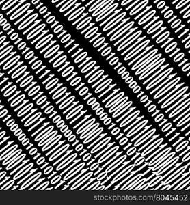 Binary Code Background. Numbers Concept. Algorithm, Data Code, Decryption and Encoding