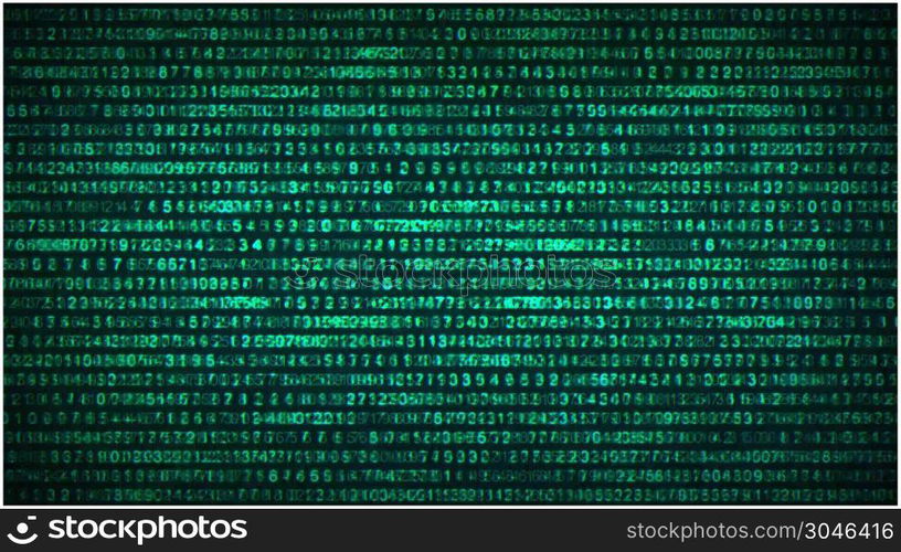 Binary Code Data Security Distort Background