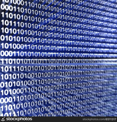 Binary code graphic background. Binary code. High resolution 3d render graphic background. Binary code graphic background