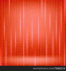 Binary Code Red Background. Concept Binary Code Numbers. Algorithm Binary, Data Code, Decryption and Encoding.