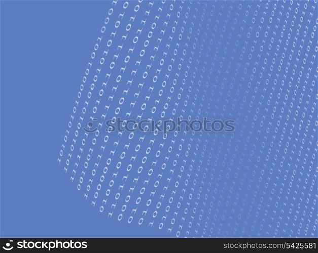 binary numbers background with color effect