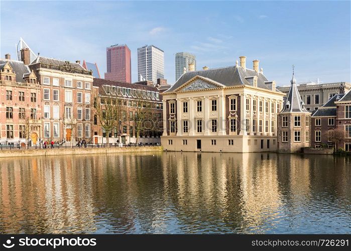 Binnenhof palace, place of Parliament in The Hague, of Netherlands