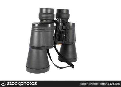 Binoculars on white background, isolated