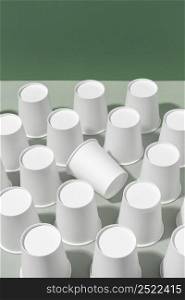 bio cardboard paper cups copy space