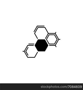 Biochemistry Icon. Flat Design.. Biochemistry Icon. Flat Design. Isolated Molecule structure