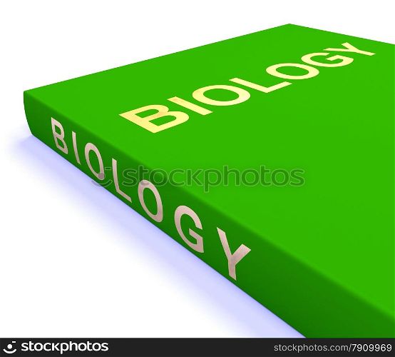 Biology Book Shows Education And Learning. Biology Book Showing Education And Learning
