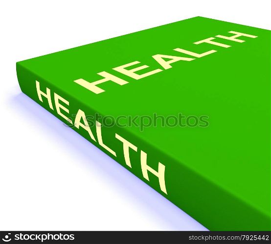 Biology Book Shows Education And Learning. Health Book Showing Books About Healthy Lifestyle